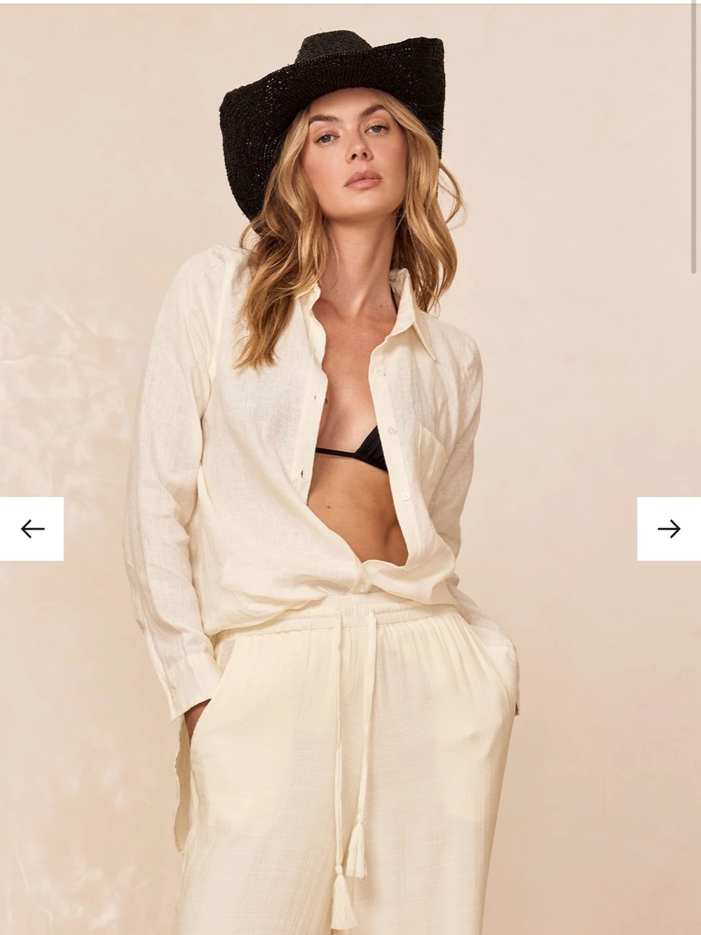 Monday Swimwear Black Straw Cowboy Hat - Exuma Hat NWT - Picture 4 of 4